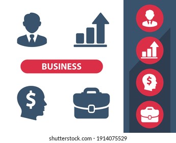 Business Icons. Professional, pixel perfect icons. EPS 10 format.