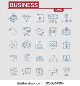 Business icons set 