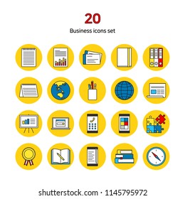 Business icons set.