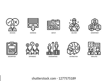 Conjunto de iconos de negocios