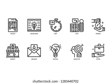 Business icons set