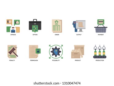 Business icons set