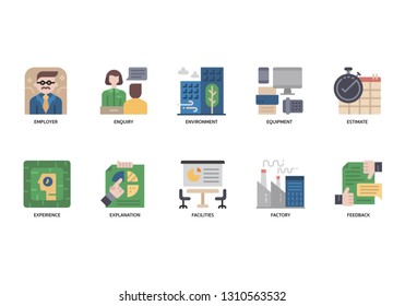 Business icons set