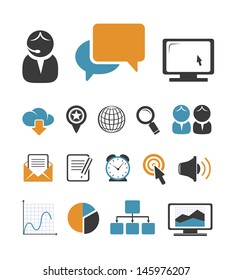 Business icons set