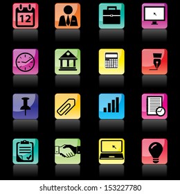 Business icons set