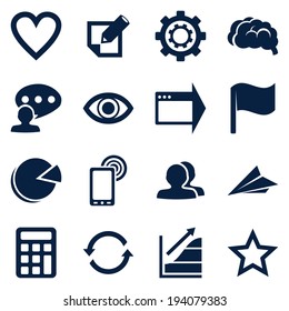 Business icons set