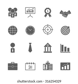 business icons set