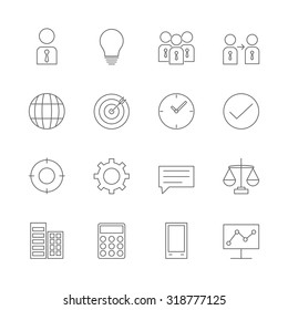 business icons set