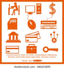 Business icons set
