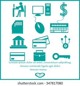 Business icons set