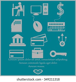 Business icons set