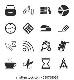 Business icons set. 
