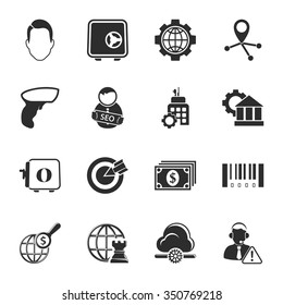 Business icons set. 