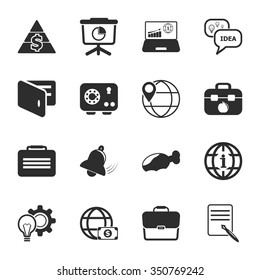 Business icons set. 