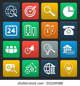 Business Icons Set. 