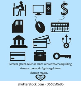 Business icons set