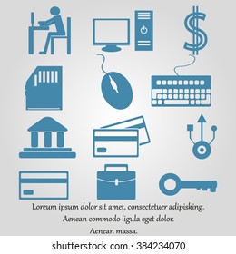 Business icons set