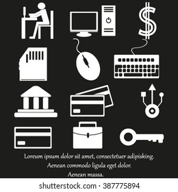Business icons set