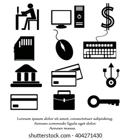 Business icons set