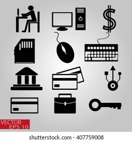 Business icons set