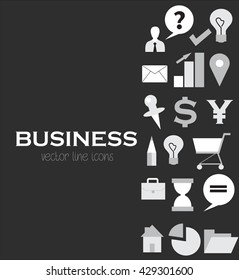 Business icons set