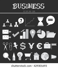 Business icons set
