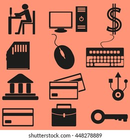 Business icons set