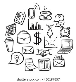 Business icons set