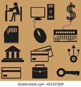 Business icons set
