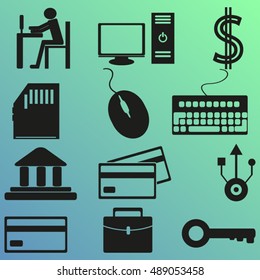 Business icons set