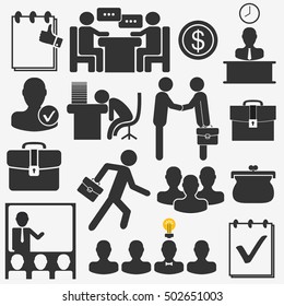 Business icons set