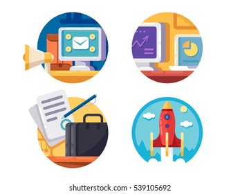 Business icons set