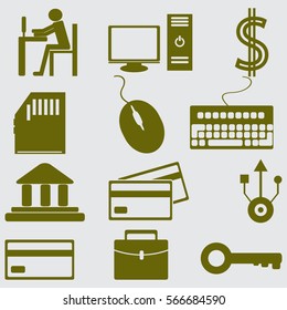 Business icons set