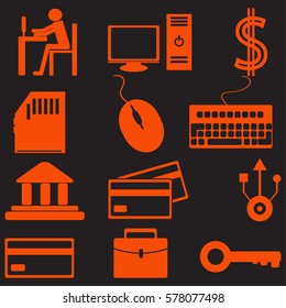 Business icons set