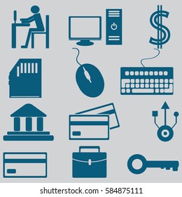 Business icons set