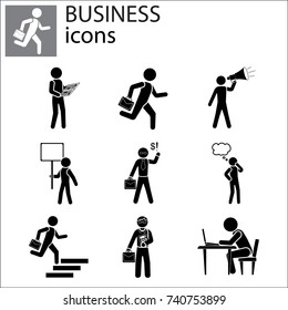 Juego de iconos de negocios