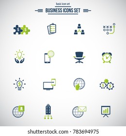Business icons set