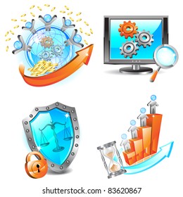 Business icons set