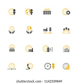 Business icons set. EPS10 Vector illustration.