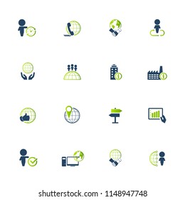 Business icons set. EPS10 Vector illustration.
