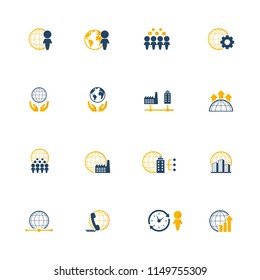 Business icons set. EPS10 Vector illustration.