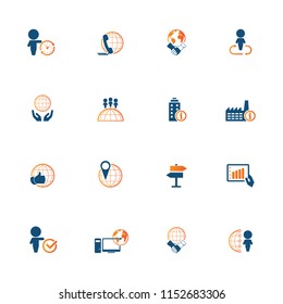 Business icons set. EPS10 Vector illustration.