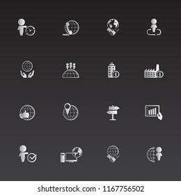 Business icons set. EPS10 Vector illustration.