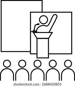 Business Icons Set - Flache Vektorsymbole
