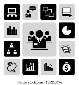 Business icons set from Illustration