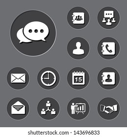 Business icons set. Illustration eps 10