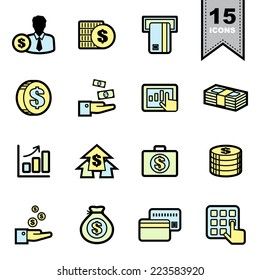 Business icons set .Illustration eps 10