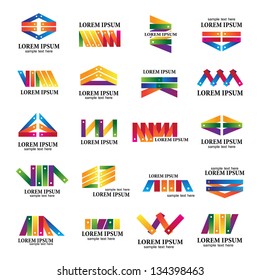Business Icons - Set - Isolated On White Background - Vector Illustration, Graphic Design Editable For Your Design. Abstract Logo