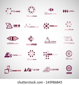 Business Icons Set - Isolated On Gray Background - Vector Illustration, Graphic Design Editable For Your Design. Business Logo