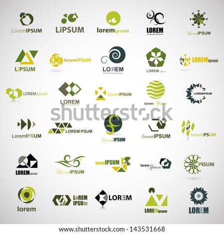 Business Icons Set - Isolated On Gray Background - Vector Illustration, Graphic Design Editable For Your Design. Unusual Flat Logo
